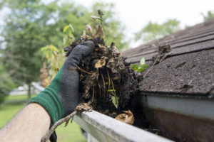 be sure to clean your home's gutters 
